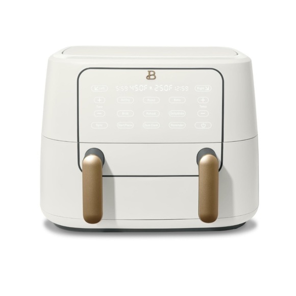 ♠️ New Beautiful 6 Quart Touchscreen Air Fryer White Icing by Drew Barrymore - Picture 8 of 10